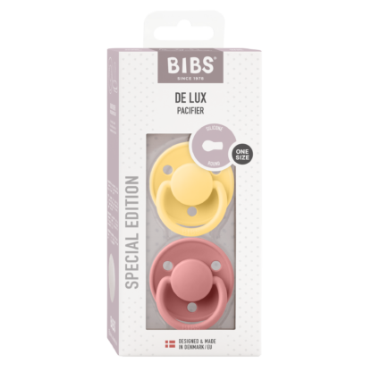 BIBS De Lux cumi - Krémsárga / tearózsa - egyméret - Image 2