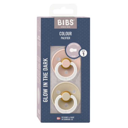 BIBS Colour 2 db-os cumi szett - Esti púderrózsaszín / Esti vanília - 1-es és 2-es méret - Image 2