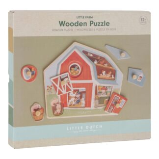 Little Dutch fa formabeillesztő puzzle - Little Farm
