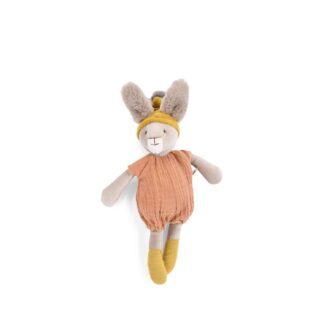 Moulin Roty - A három kisnyuszi - Plüss kis nyuszi - tégla (31 cm)
