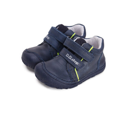 DD Step - Kisfiú vízlepergetős barefoot bokacipő - sötétkék, 28, 29, 30, 31