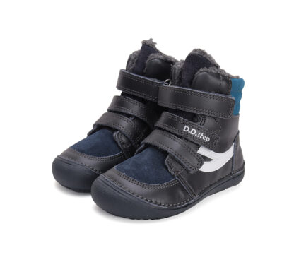 DD Step - Kisfiú barefoot bélelt magasszárú cipő - 25, 26, 28, 30