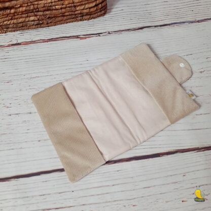 Kiskönyv borító - Beige bársony, 3D-s, simogathatós - Maci - Image 2