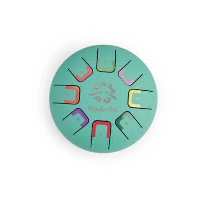 Moulin Roty - Dzsungel - Játékhangszer - Nyelves dob, handpan - kicsi, 15cm - Image 3