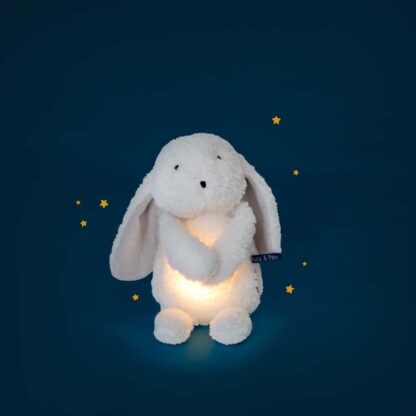 Moulin Roty - Pamacs és Pamut - Nyuszi plüss (29 cm) és USB éjjeli fény - Image 2