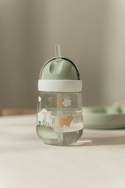 Little Dutch szívószálas pohár 300 ml - Little Farm - Image 2