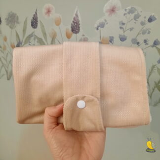 Mosható pelenkázó alátét - Bársony - Beige