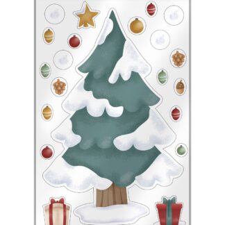 Little Dutch ablak matrica karácsonyfa