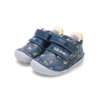 DD Step - Kisfiú barefoot bokacipő - markolós, 20, 21, 22, 23, 24, 25