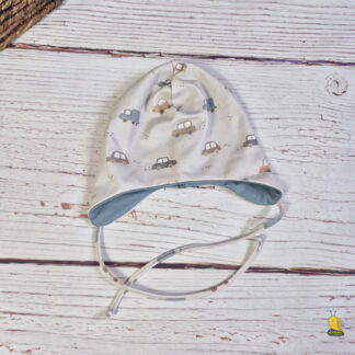 Gyerek megkötős sapi - Drapp autók