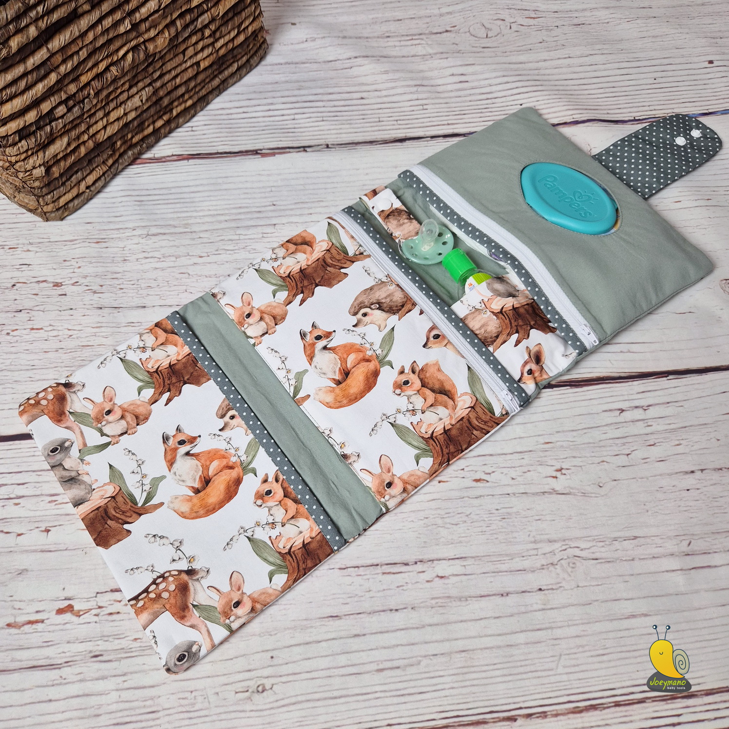 Maxi pelenkázó neszesszer - Erdei állatok - Image 2