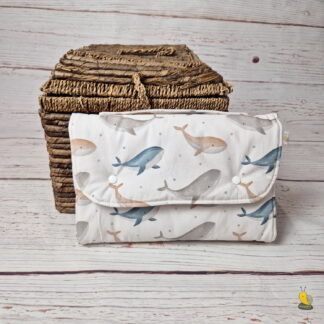 Pelenkázóalátétes pelenkázó neszesszer - Bálnák