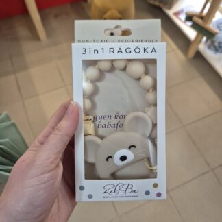 3in1 rágóka - Bézs egérke