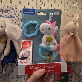 Baby Clementoni - Unikornis zenélő rágóka