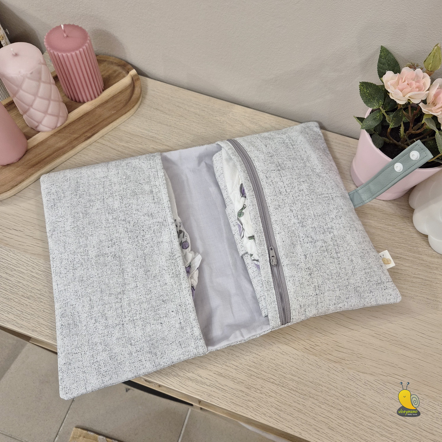 Pelenkázó neszesszer - Simple Grey – Dino - Image 6